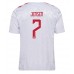 Maillot de foot Danemark Mathias Jensen #7 Extérieur vêtements Europe 2024 Manches Courtes